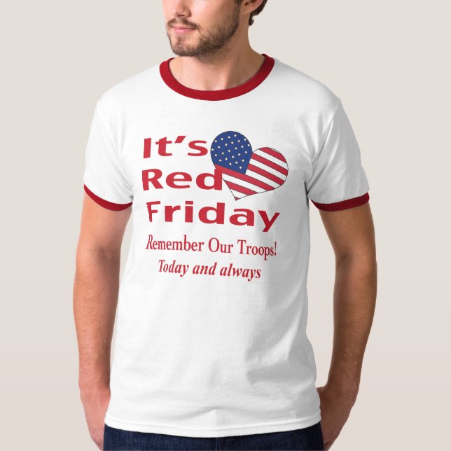 Mens Red Friday T-Shirt (Front)