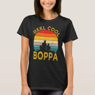 Mens Reel Cool Boppa Fishing Daddy Vintage Grandpa T-Shirt