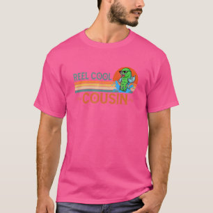Mens Reel Cool Cousin Fisherman Cousin Father Day T-Shirt