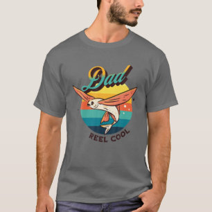 Mens Reel Cool Dad Funny Father's Day Fishing Joke T-Shirt