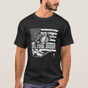 Mens Reel Cool Daddy Father's Day Fishing Dad T-Shirt