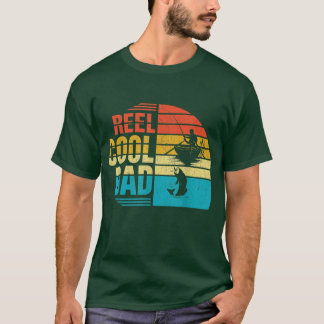 Mens Reel Cool DadFathers Day Gift For Fishing Dad T-Shirt