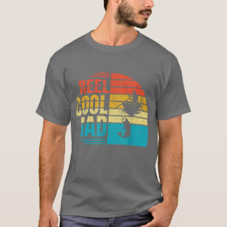 Mens Reel Cool DadFathers Day Gift For Fishing Dad T-Shirt