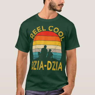 Mens Reel Cool Dzia Dzia Fishing Daddy Vintage Dad T-Shirt