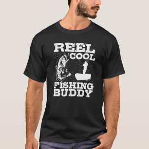 Mens Reel Cool Fishing Buddy Daddy Son Grandpa Mat T-Shirt