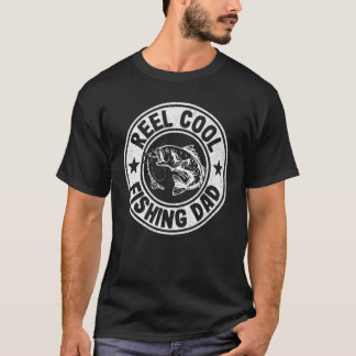 Mens Reel Cool Fishing Dad Fisherman Grandpa Bass T-Shirt