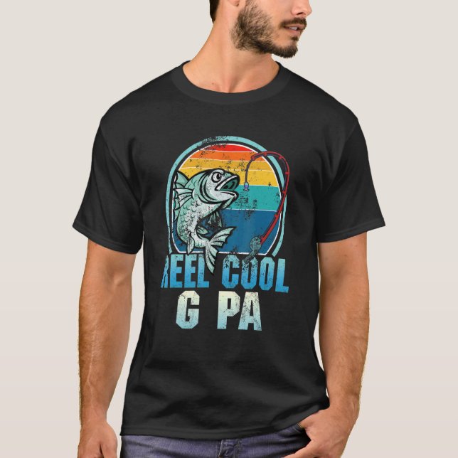 Mens Reel Cool G Pa Fisherman Daddy Father's Day   T-Shirt (Front)