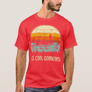 Mens Reel Cool Godfather Fishing s Funny Fathers D T-Shirt