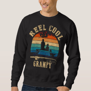 Mens Reel Cool Grampy Fisherman Father S Day Fishi Sweatshirt