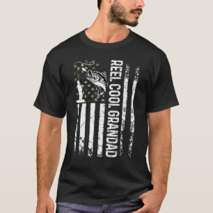 Mens Reel Cool Grandad For Daddy Fisherman B Day F T-Shirt
