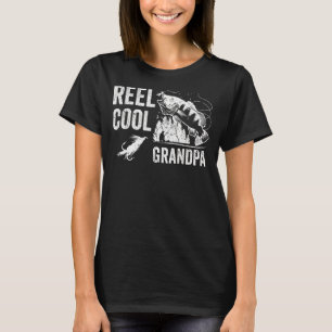 Mens Reel Cool Grandpa Fishing Funny Fathers Day T-Shirt