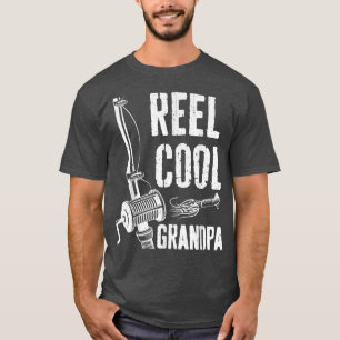 Mens Reel Cool Grandpa T Fishing Father's Day T-Shirt