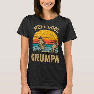 Mens Reel Cool Grumpa Fishing  Fun Fathers Day Fis T-Shirt