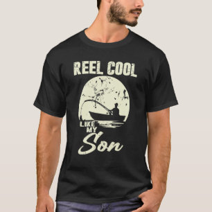 Mens Reel Cool Like My Son Father s Day Fishing T-Shirt