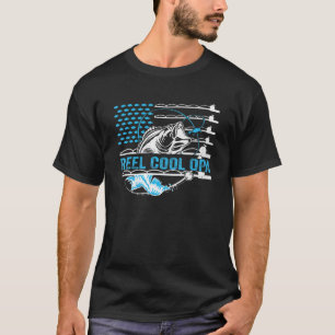Mens Reel Cool Opa Fishing   Fathers Day Fishermen T-Shirt