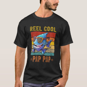 Mens Reel Cool Pap Pap Fisherman Funny Pap Pap Fat T-Shirt