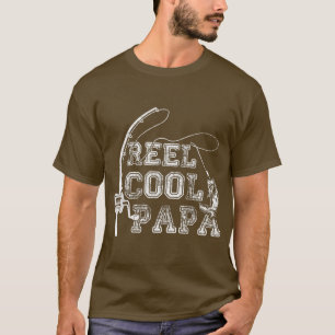 Mens Reel Cool Papa Fishing s, Fun Fathers Day Fis T-Shirt