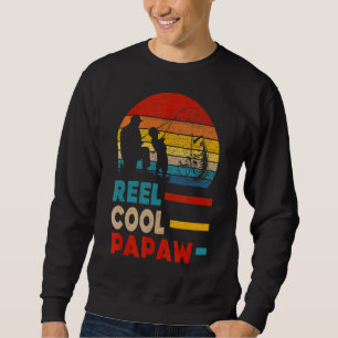 Mens Reel Cool Papaw Fisherman Daddy Father Day F Sweatshirt