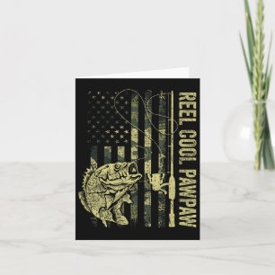 Mens Reel Cool Pawpaw Camouflage American Flag Fat Card
