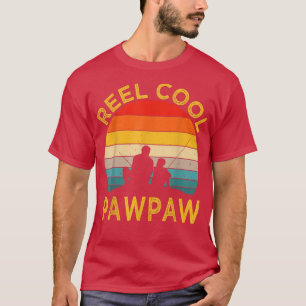 Mens Reel Cool Pawpaw Fishing Daddy Vintage Grandp T-Shirt