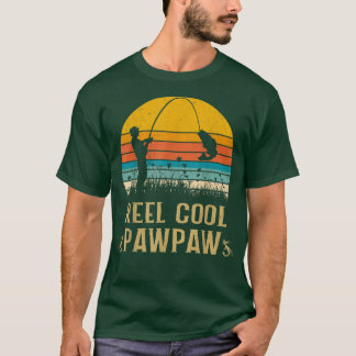 Mens Reel Cool Pawpaw Fishing Shirts, Fun Fathers  T-Shirt