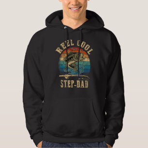 Mens Reel Cool Step Dad Fisherman Father S Day Fis Hoodie