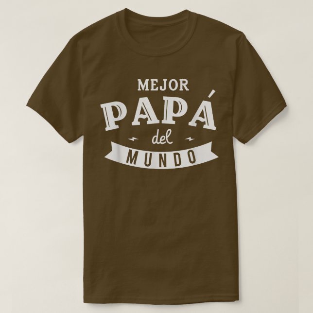 Mens Regalo Para Papa  El Mejor Papa del Mundo  T-Shirt (Design Front)
