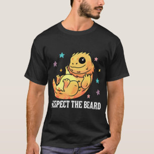 Mens Respect The Beard Bearded Dragon Vintage Liza T-Shirt