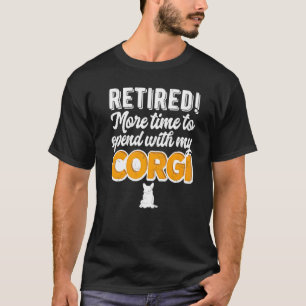 Mens Retired Corgi Grandpa Retirement Grandfather T-Shirt