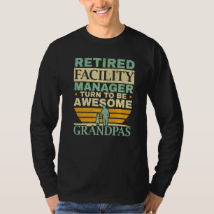 Mens Retired Facility Manager Job Maintenance Reti T-Shirt