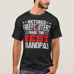 Mens Retired Firefighter Grandpa T  Fireman Gift T-Shirt