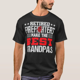 Mens Retired Firefighter Grandpa T Fireman Gift T-Shirt