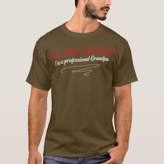 Mens Retired Professional Grandpa Grandfather Gran T-Shirt