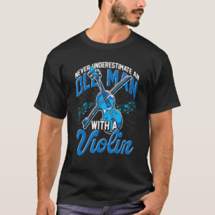 Mens Retired Violinist Men Violin Player Music Ret T-Shirt