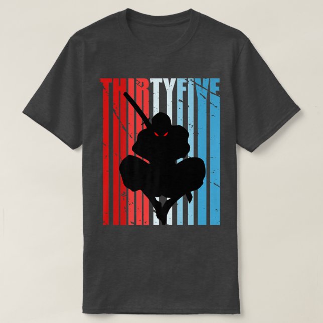 Mens Retro 32nd Birthday for Ninja Men Samurai Wea T-Shirt (Design Front)