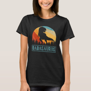 Mens Retro Baba Saurus Vintage Family Dinosaur For T-Shirt