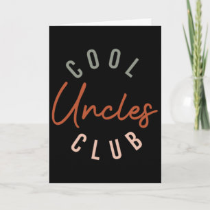 Mens Retro Cool Uncles Club Funny Uncle Pocket Fat Card