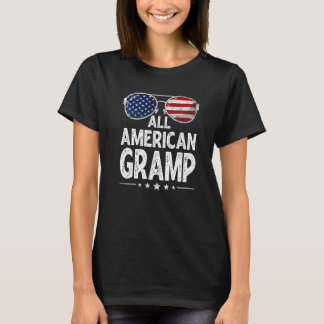Mens Retro Father's Day Family All American Gramp T-Shirt