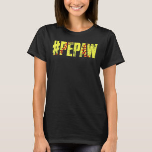 Mens Retro Fathers Day Men Softball Pepaw Softball T-Shirt