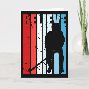 Mens Retro Field Hockey Motivational Inspiring Ins Card