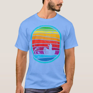 Mens Retro Fishing Fathers Day Vintage T-Shirt