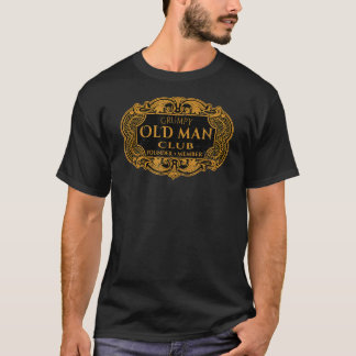 Mens Retro Grumpy Old Man Club Founder Member Dad T-Shirt