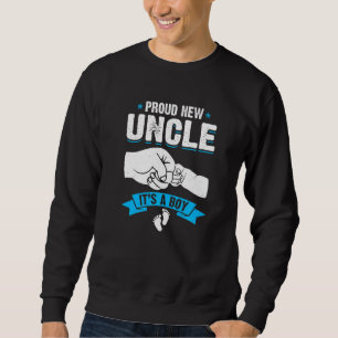 Mens Retro Men Proud New Uncle It's A Boy Gender R Sweatshirt