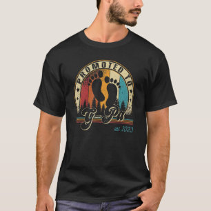 Mens Retro Promoted To G Pa Est 2023 First Time Fa T-Shirt