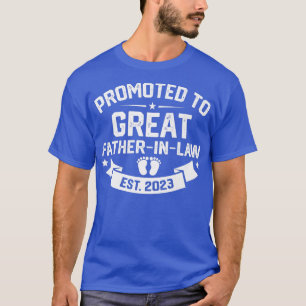 Mens Retro Promoted To Great FatherInLaw Est 2023 T-Shirt