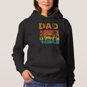 Mens Retro Shih Tzu Dad Shih Tzu Daddy Shih Tzu Ow Hoodie