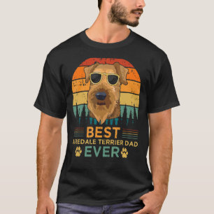 Mens Retro Style Best Airedale Terrier Dad Ever Fa T-Shirt