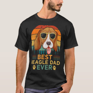 Mens Retro Style Best Beagle Dad Ever Father's Day T-Shirt