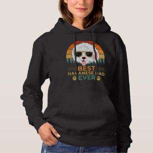 Mens Retro Style Best Havanese Dad Ever Father's D Hoodie