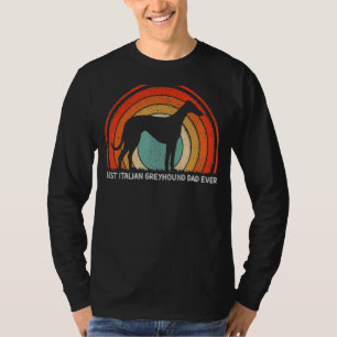Mens Retro Style Best Italian Greyhound Dad Ever F T-Shirt